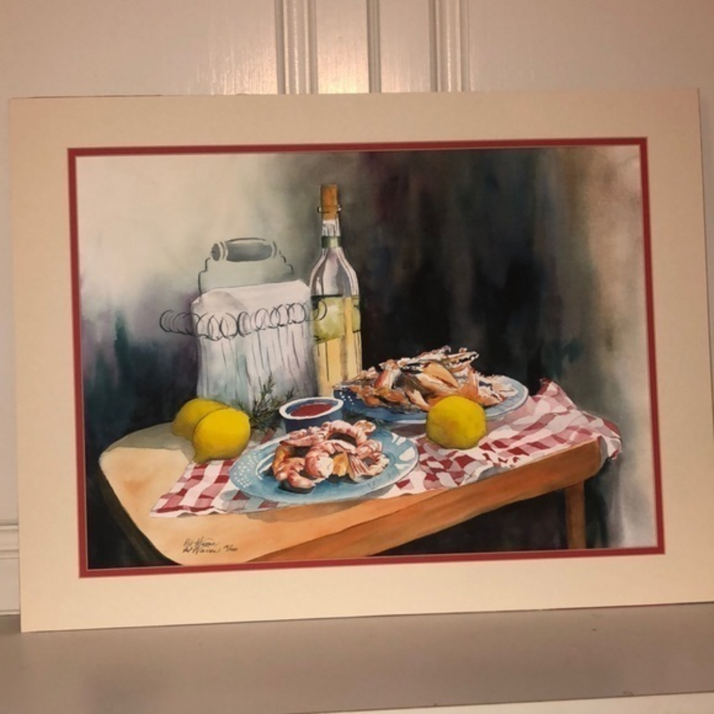 Signed by the artist number 15 of‎ 100 watercolor print